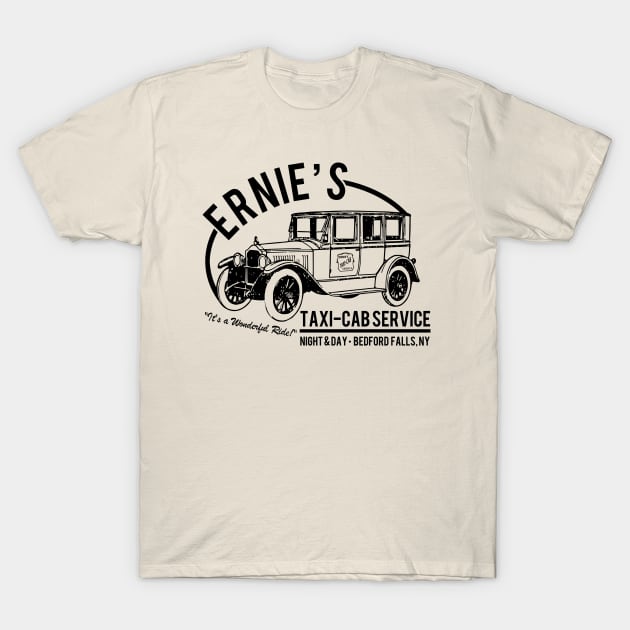 Ernie s Taxi Cab Service Its A Wonderful Life T Shirt TeePublic
